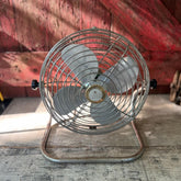 Vintage Wizard Imperial 10" Metal Oscillating Fan Model GJC30208 Fully Functional Mid-Century Design