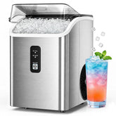 Nugget Ice Maker Countertop, Chewable Pellet Ice Machine, Self-Cleaning