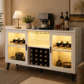 Wine Bar Cabinet With LED Lights, Bar Storage Cabinet, Home Bar Cabinet, Display Cabinet, Wine Rack, Wine Storage Cabinet