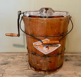 Vintage White Mountain Triple Motion Hand Crank Ice Cream Freezer