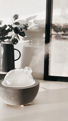 Glass Dome & Speckled Concrete Diffuser | Essential Oil Diffuser