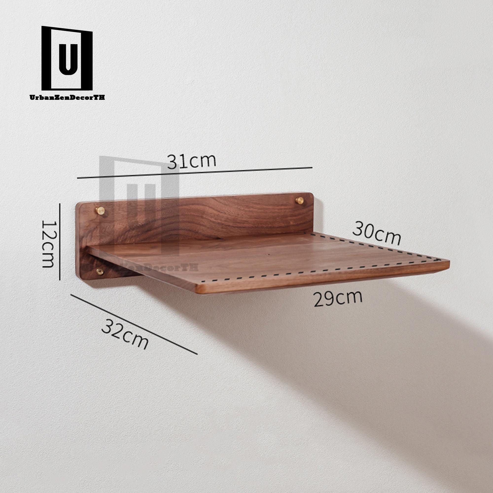 Solid Wood Projector Stand, Wall Mounted Turntable Shelf, Record Player Ledge, Vinyl Record Holder