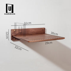 Solid Wood Projector Stand, Wall Mounted Turntable Shelf, Record Player Ledge, Vinyl Record Holder