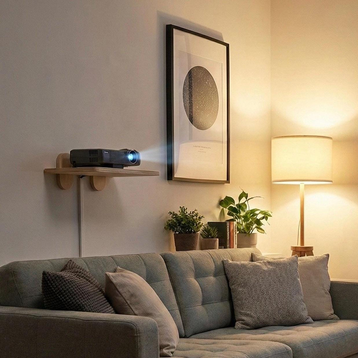 Mid Century Modern Projector Shelf