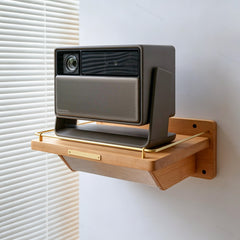Floating Projector Tray, Solid Wood Projector Shelf, Walnut Projector Tray, Projector Rack, Projector Holder