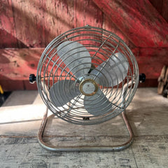 Vintage Wizard Imperial 10" Metal Oscillating Fan Model GJC30208 Fully Functional Mid-Century Design