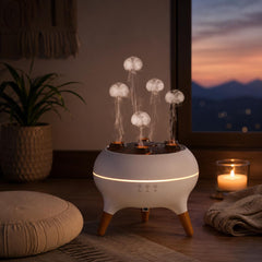 Jellyfish Aroma Diffuser, Ultrasonic Mist Humidifier, Sound Pickup Night Light, Remote Control Ambient Decor