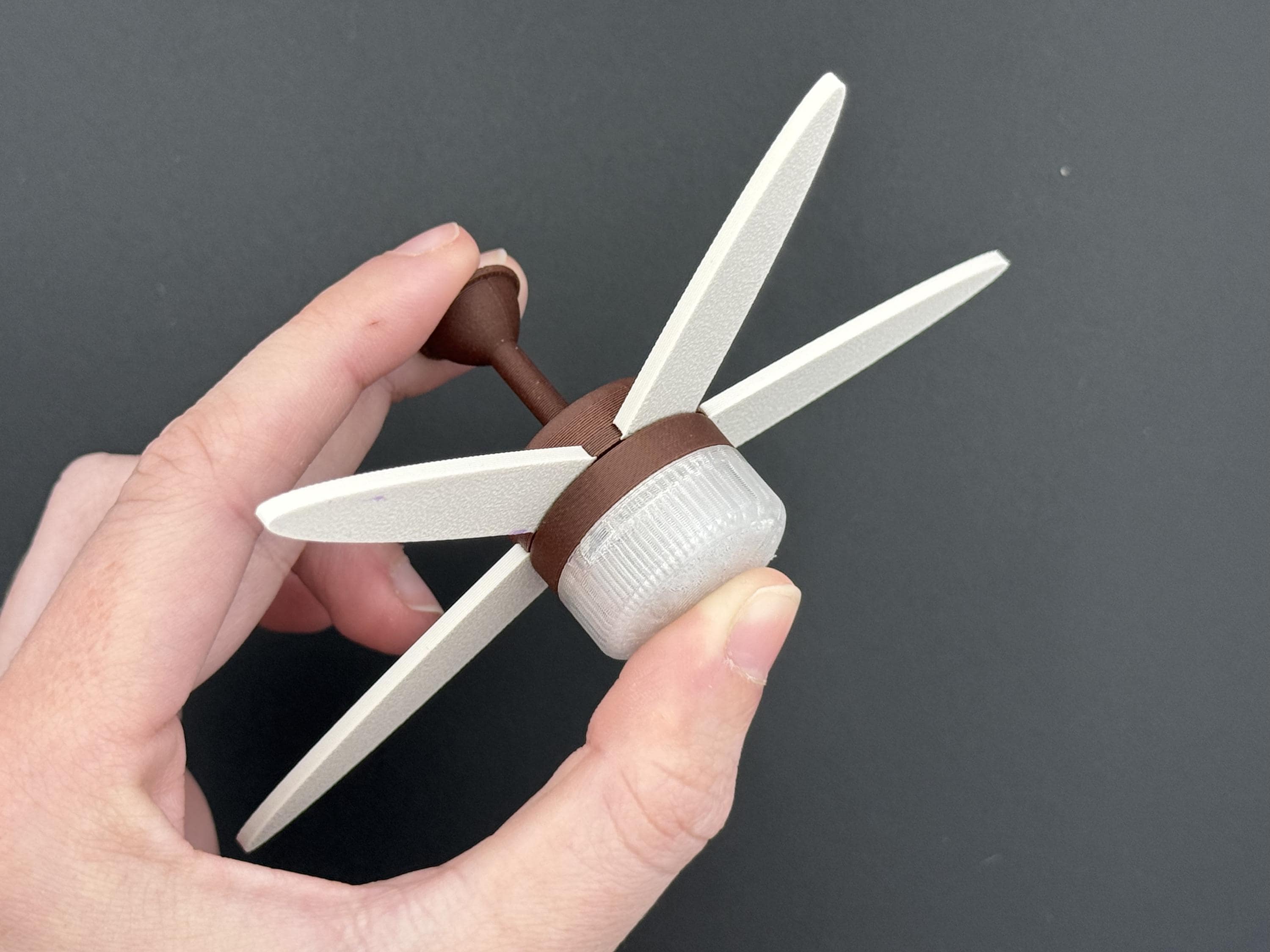 Working Light Miniature Ceiling Fan 1:12th Scale Dollhouse