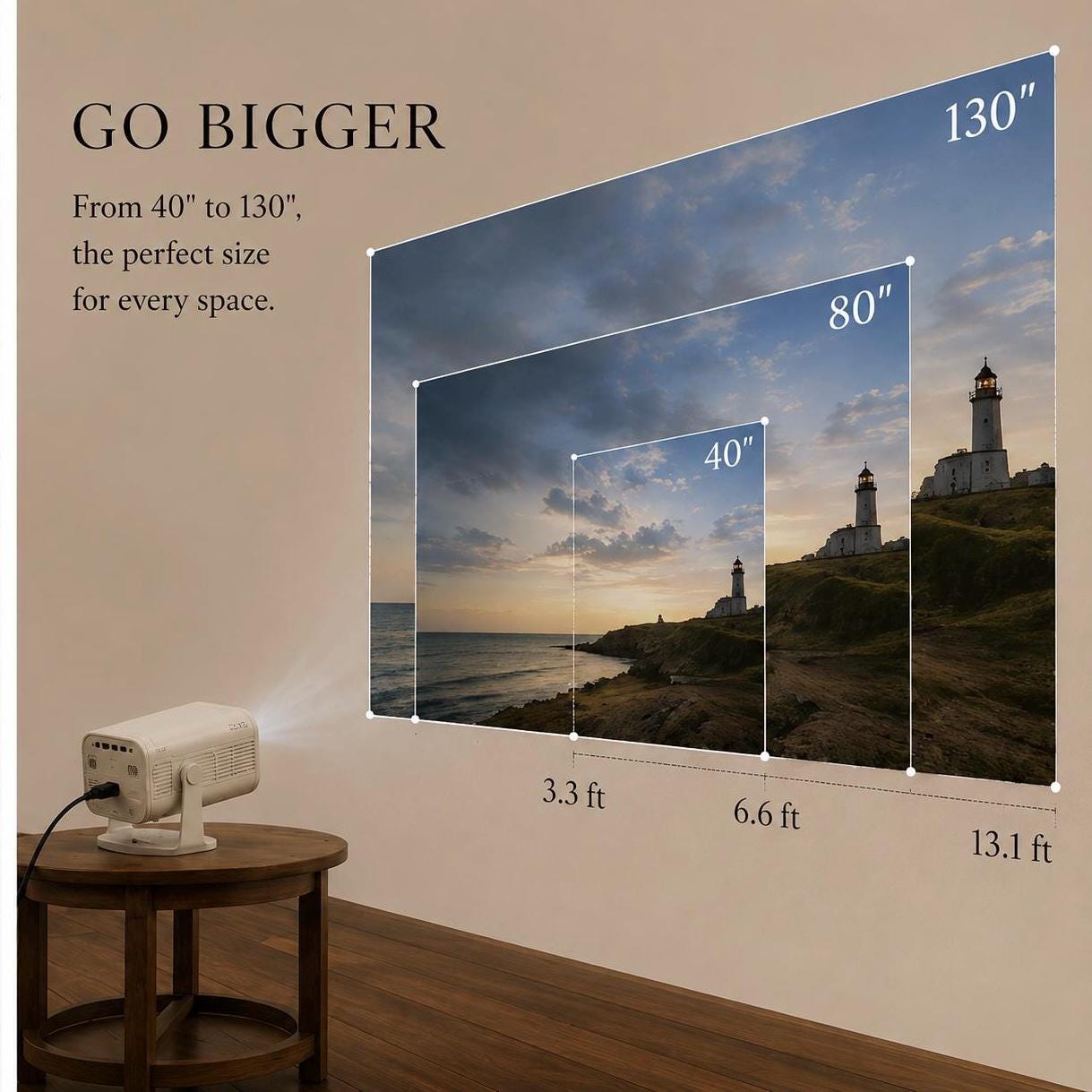 4K Mini Projector for Home Theatre