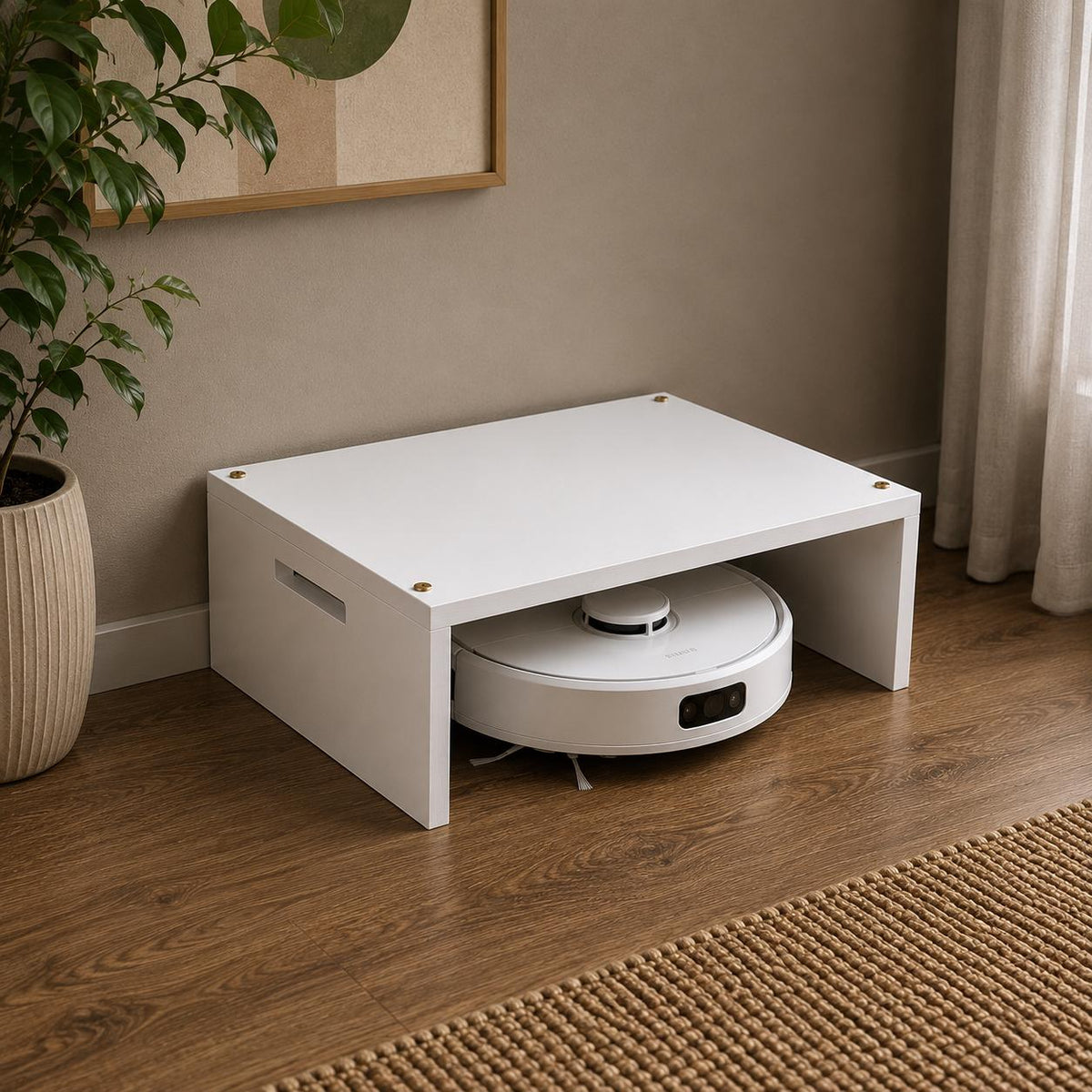 Vacuum Robot Cover, Dock Garage, Wooden Plant Stand, Space Saving Furniture, Step Stool